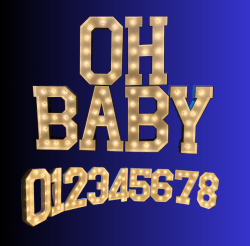 4' Marquee Letters & Numbers