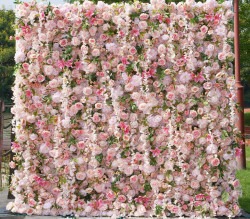 8'x8' pink floral wall