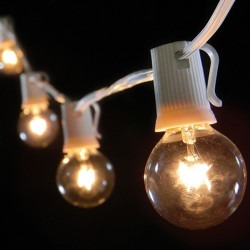 White String Globe Lights 1763582148 20' x 20' Marquee Tent