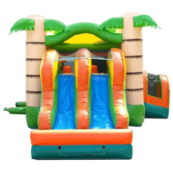 bounce house20tropical4 1764088003 Dual Lane Tropical Combo