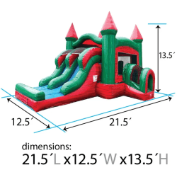 bounce20house20marble20red1 1764089812 Dual Lane Marble Combo