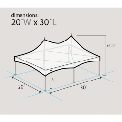 dim 20' x 30' Marquee Tent