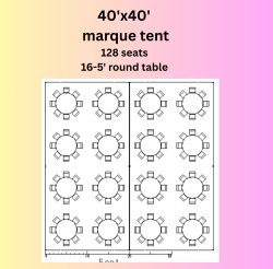20 1769536937 40'x40' Marquee Tent