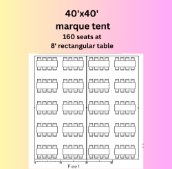 25 1769536937 40'x40' Marquee Tent
